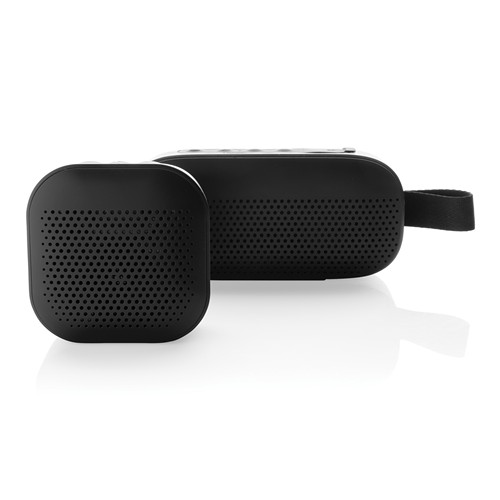 black Altavoz Soundbox 3W de plástico reciclado RCS