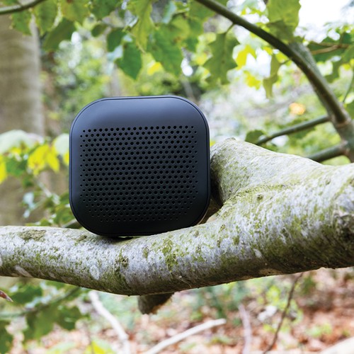 black Altavoz Soundbox 3W de plástico reciclado RCS