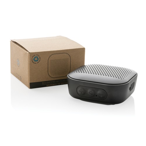 black Altavoz Soundbox 3W de plástico reciclado RCS