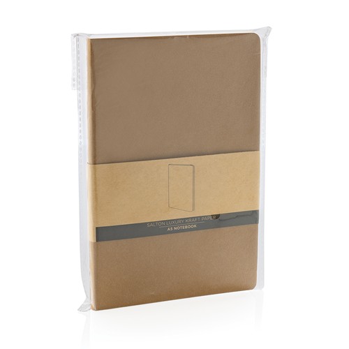 black Cuaderno de papel kraft de lujo Salton A5
