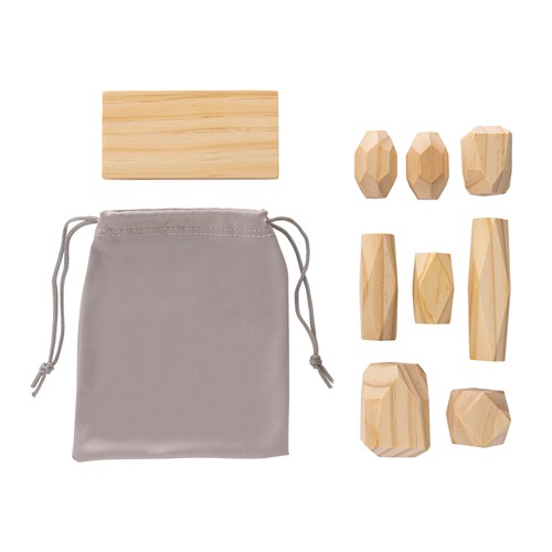 Pierres d'équilibre en bois dans une pochette Ukiyo Crios - 4