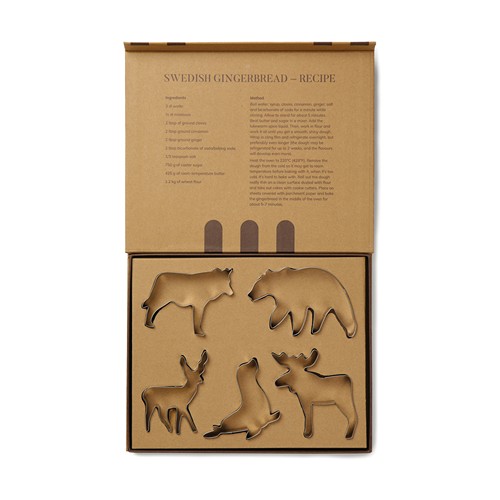 gray Set 5 cortadores de galletas VINGA Nordic