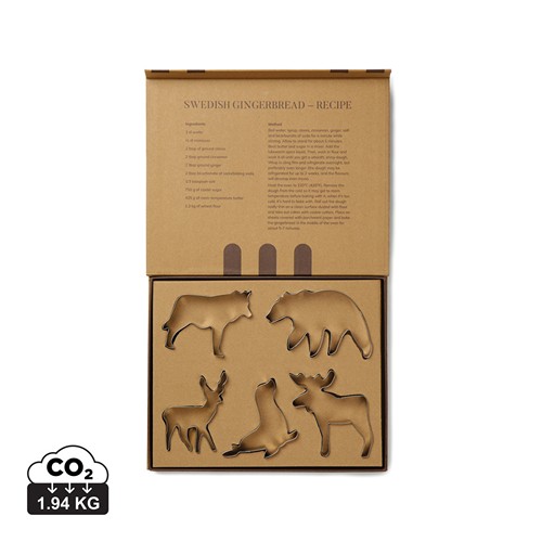 gray Set 5 cortadores de galletas VINGA Nordic