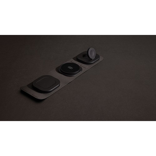 Cargador viaje inalámbrico Swiss Peak RCS rplastic 3 en 1