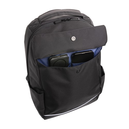black Cargador inalámbrico magnético Swiss Peak RCS rPU 15W 3 en 1