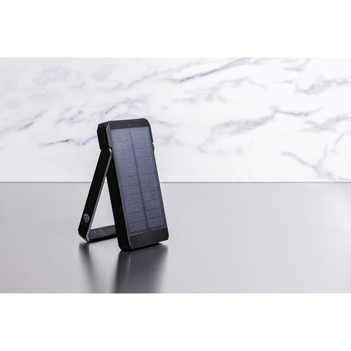 black Cargador solar plástico reciclado Skywave RCS 10.000 mah