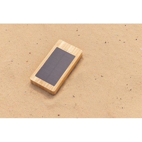 Batterie de secours solaire 10.000mAh en bambou Sunwick - 9