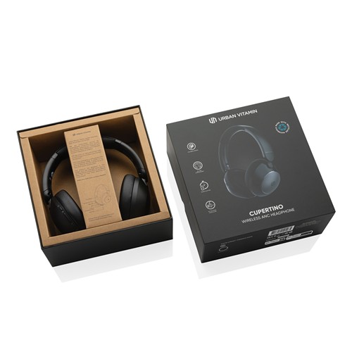 black Auriculares Urban Vitamin Cupertino RCS rplastic ANC