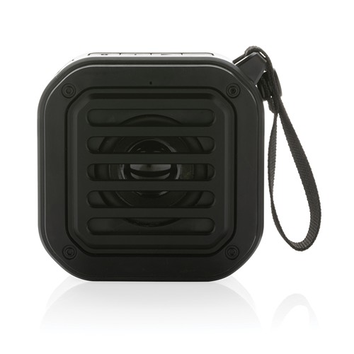 black Altavoz solar inalámbrico 3W sunwave plástico reciclado RCS