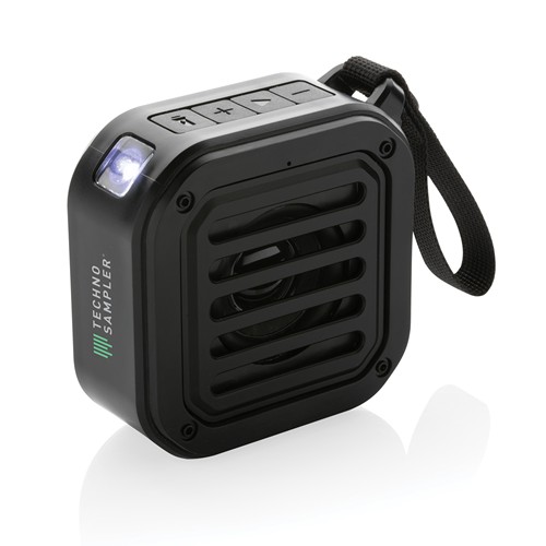 black Altavoz solar inalámbrico 3W sunwave plástico reciclado RCS