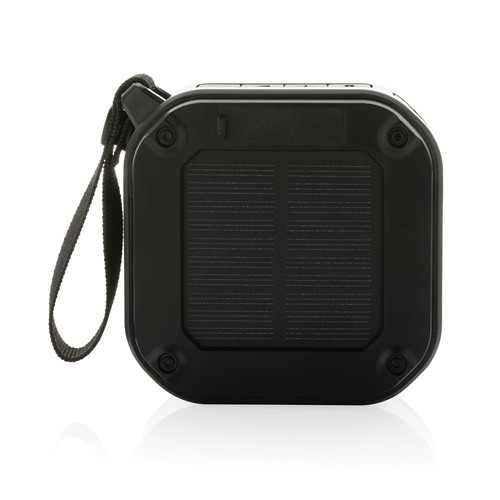 black Altavoz solar inalámbrico 3W sunwave plástico reciclado RCS