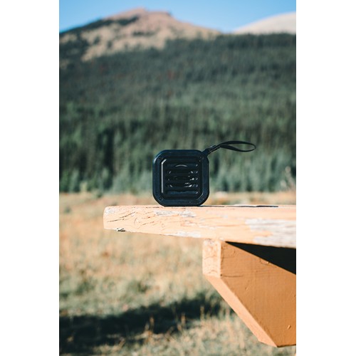 black Altavoz solar inalámbrico 3W sunwave plástico reciclado RCS