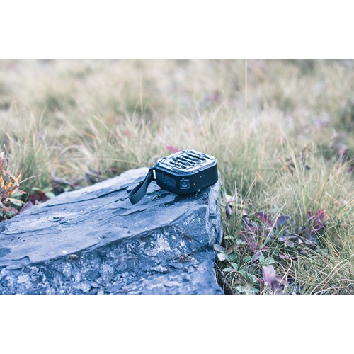 black Altavoz solar inalámbrico 3W sunwave plástico reciclado RCS