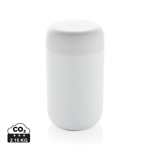 white Vaso de acero inoxidable reciclado certificado Brew RCS