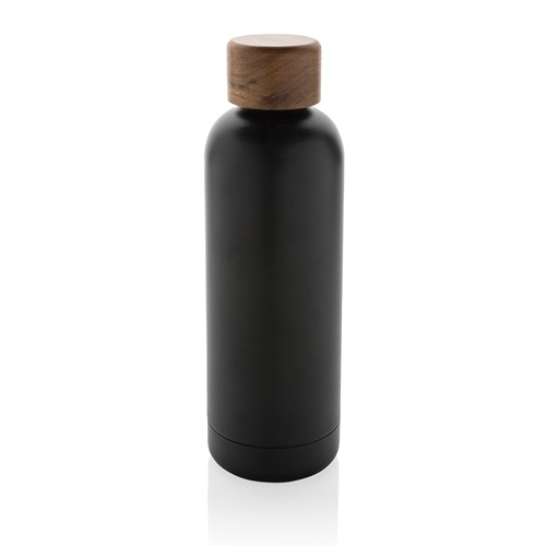 Bouteille iso en acier inoxydable recyclé certifiée RCS Wood - 2