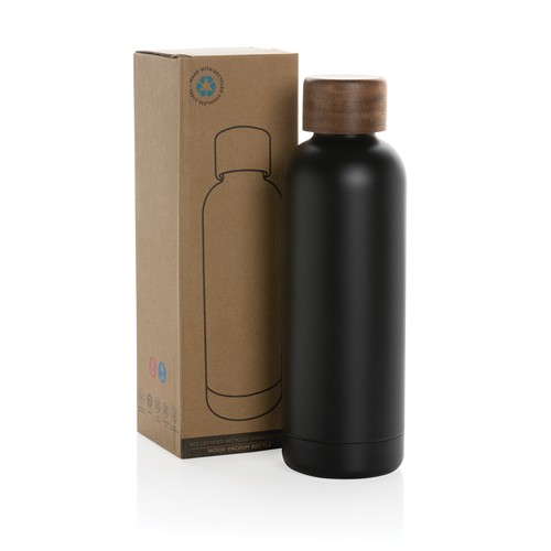 Bouteille iso en acier inoxydable recyclé certifiée RCS Wood - 6