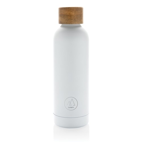 Botella Wood de acero inoxidable reciclado certificado RCS