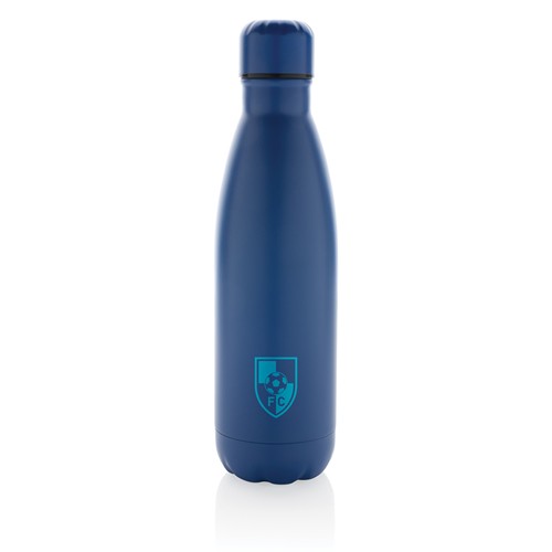 blue Botella Eureka de pared simple de acero y certificación RCS