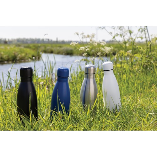 black Botella Eureka de pared simple de acero y certificación RCS