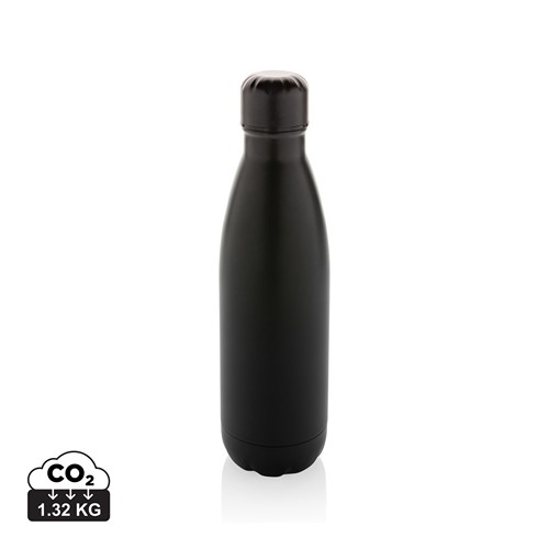black Botella Eureka de pared simple de acero y certificación RCS
