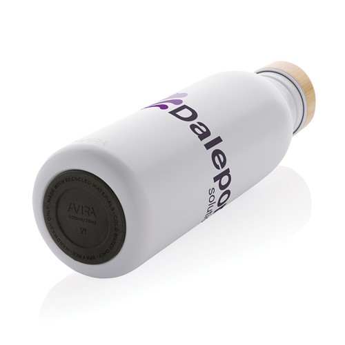 white Botella Avira Alcor RCS Re-steel 600 ml