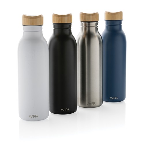 white Botella Avira Alcor RCS Re-steel 600 ml