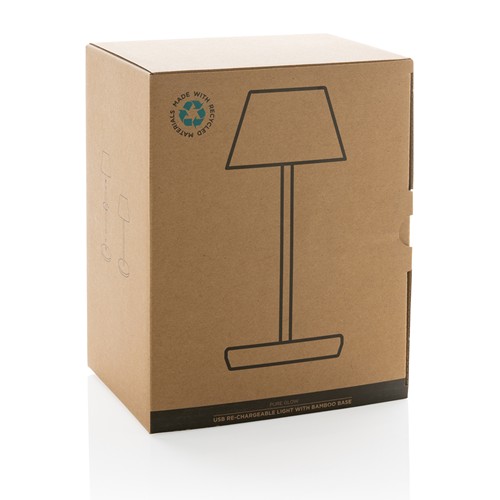 white Lámpara Pure Glow reciclado RCS certificado recargable USB