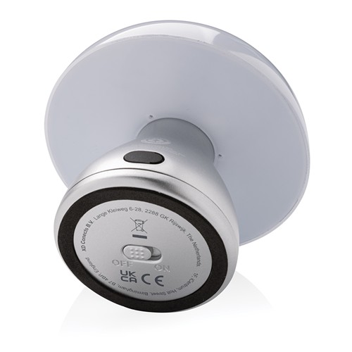 gray Lámpara mesa Luming recargable USB reciclado RCS