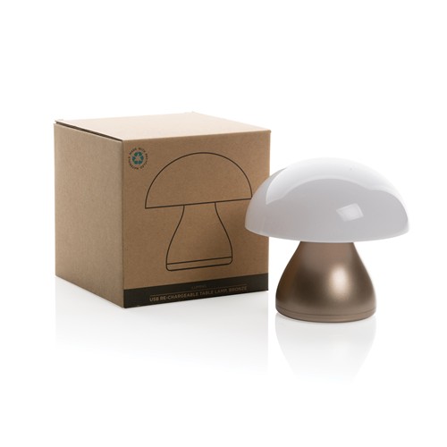 bronce Lámpara mesa Luming recargable USB reciclado RCS
