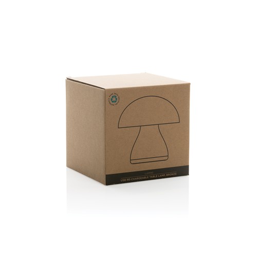 bronce Lámpara mesa Luming recargable USB reciclado RCS