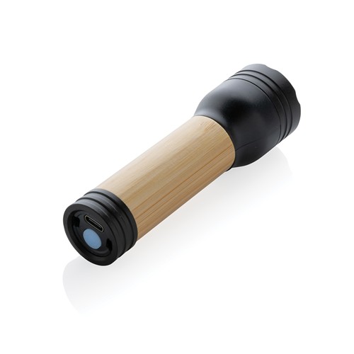 black Linterna Lucid bambú y plástico reciclado certificación RCS