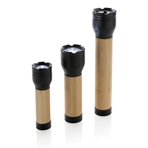 black Linterna Lucid bambú y plástico reciclado certificación RCS