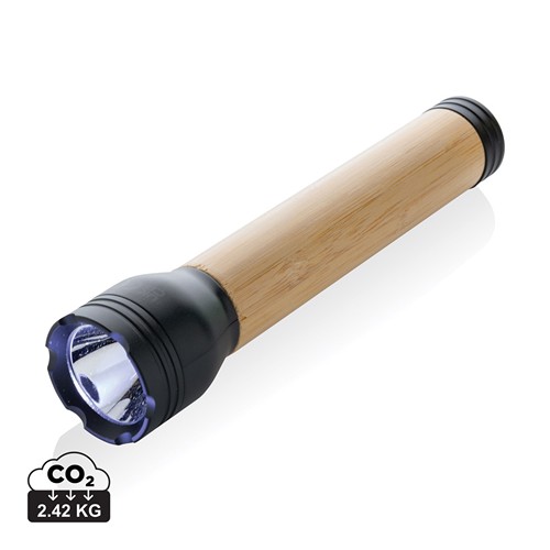 Lampe 5W en plastique recyclé RCS et bambou Lucid - 1