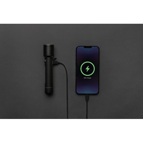 Linterna grande recargable USB Gear X RCS aluminio reciclado