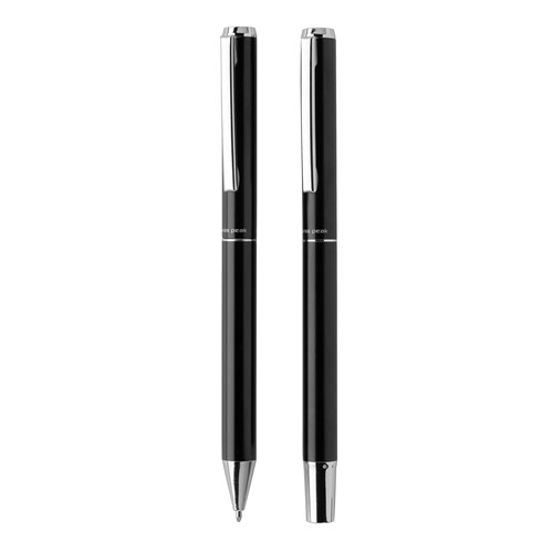 Set de stylos en aluminium recyclé RCS Swiss Peak Cedar - 2