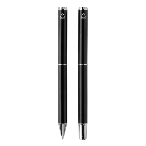 Set de stylos en aluminium recyclé RCS Swiss Peak Cedar - 4