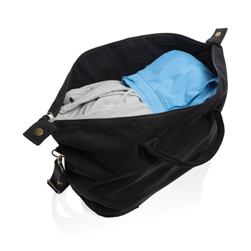 black Bolsa fin de semana Kezar lona reciclada AWARE™
