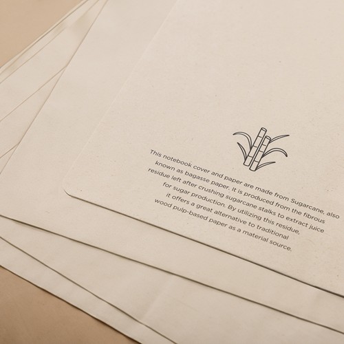 Libreta A5 Stylo de papel de caña de azúcar