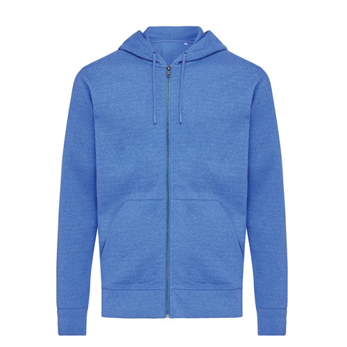 azul chiné IQONIQ Abisko Sudadera Cremallera/Capucha Algodón Reciclado