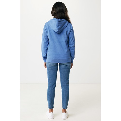 azul chiné IQONIQ Abisko Sudadera Cremallera/Capucha Algodón Reciclado