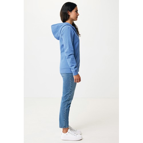 azul chiné IQONIQ Abisko Sudadera Cremallera/Capucha Algodón Reciclado