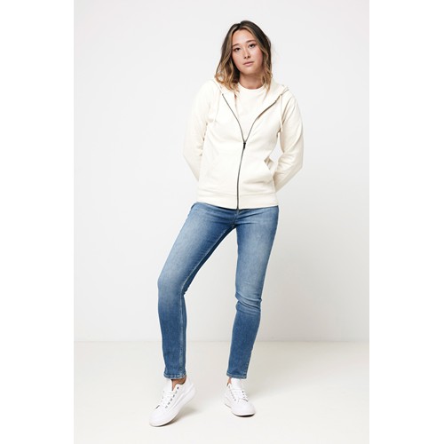 natural IQONIQ Abisko Sudadera Cremallera/Capucha Algodón Reciclado