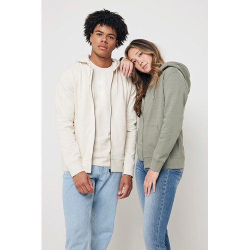 natural IQONIQ Abisko Sudadera Cremallera/Capucha Algodón Reciclado