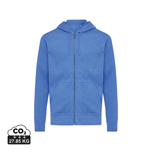 azul chiné IQONIQ Abisko Sudadera Cremallera/Capucha Algodón Reciclado