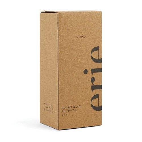 black Botella reciclada VINGA Erie RCS 575 ml