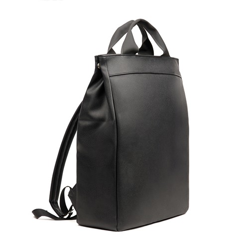 black Mochila VINGA Bermond PU reciclado RCS