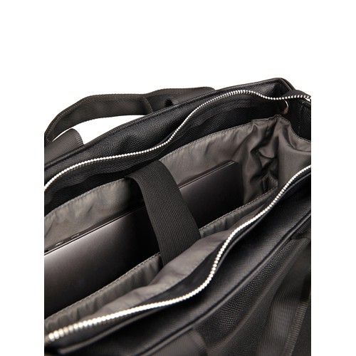 black Mochila VINGA Bermond PU reciclado RCS