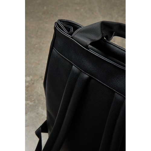 black Mochila VINGA Bermond PU reciclado RCS