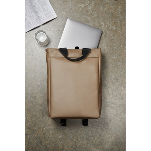 marrón Mochila VINGA Bermond PU reciclado RCS