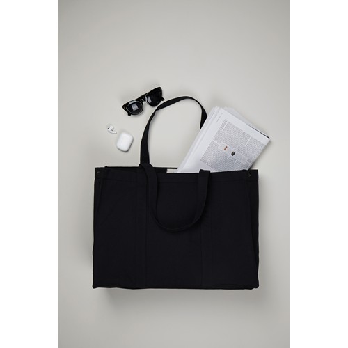 black Gran bolsa VINGA Hilo lona reciclada AWARE™